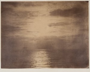 Sonneneffekt in den Wolken--Ozean von Gustave Le Gray