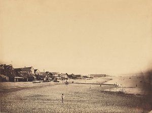 Der Strand von Saint-Adresse von Gustave Le Gray