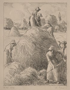 Heuarbeiter von Eragny von Gustave Leheutre