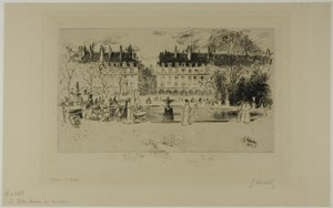 Kleiner Teich in den Tuilerien von Gustave Leheutre