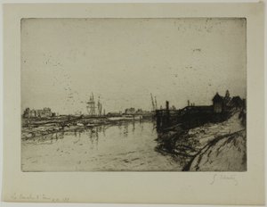 Der Kanal von Eu (in der Nähe von Tréport)