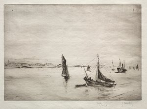 Die Straße von La Rochelle von Gustave Leheutre