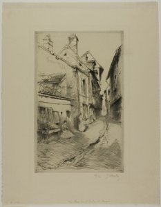 Die Schulstraße, Troyes von Gustave Leheutre