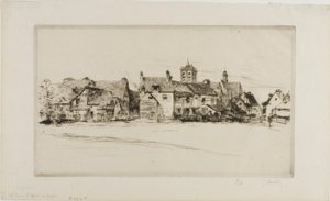 Der Turm von St. Nizier, Troyes von Gustave Leheutre