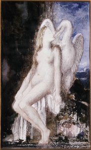 Leda und der Schwan. Zeichnung von Gustave Moreau (1826-1898) von Gustave Moreau