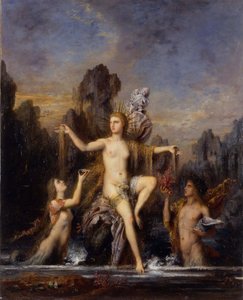 Venus, die aus dem Meer steigt (Venus Anadyomene) von Gustave Moreau