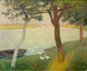 Enten am Fluss Leie von Gustave de Smet