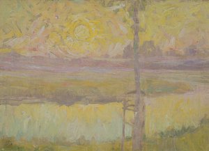 Garten in Laethem-Saint-Martin, ca. 1910 von Gustave de Smet