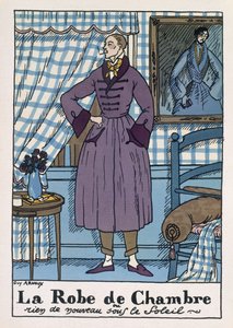 Männerbademantel, Illustration aus 
