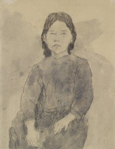Sitzendes Mädchen (Marie Hamonet?)