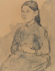 Junges Mädchen: Marie Hamonet, ca. 1918