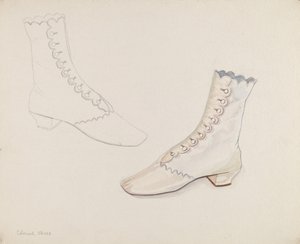 Quäker-Hochzeitsschuhe, ca. 1936