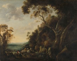 Landschaft mit Hirten