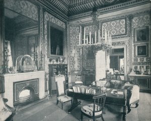 Das Schreibzimmer des Prinzgemahls im Buckingham Palace, ca. 1899, 1901
