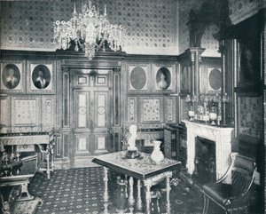 Das private Audienzzimmer der Königin im Windsor Castle, um 1899