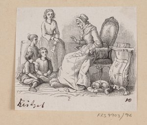 Illustration zu "Bedstemoder" in H.C. Andersen, "Märchen und Geschichten", Band 2