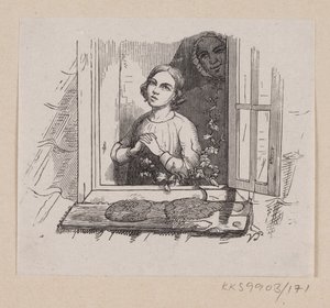 Illustration zu "Fünf aus einer Erbsenschote" in H.C. Andersen, "Märchen und Geschichten", Band 2