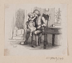 Illustration zu "Ib und kleine Christine" in H.C. Andersen, "Märchen und Geschichten", Band 2 von H.P. Hansen