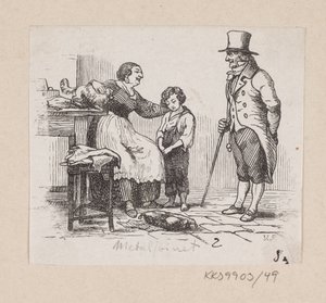 Illustration zu "Das Metall-Schwein" in H.C. Andersen, "Märchen und Geschichten", Band 1