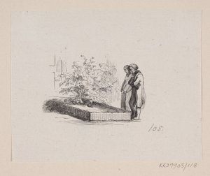 Illustration zu "Nabofamilierne" in H.C. Andersen, "Eventyr og Historier", Band 2