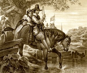 Karl II. in Verkleidung, unterstützt bei seiner Flucht von Jane Lane, 1651, 19. Jahrhundert von H. Bourne