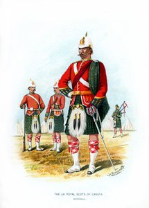 Die 5. Royal Scots von Kanada, Montreal, ca. 1890 von H. Bunnett