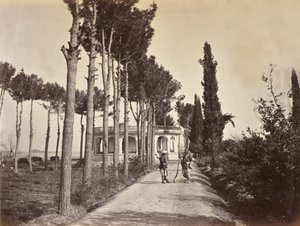 Afghanen in Baburs Gärten, Jalalabad, 1878