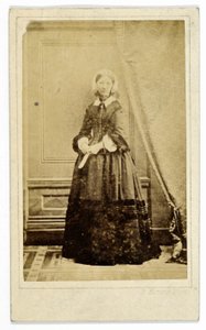 Carte-de-visite von Florence Nightingale, um 1858 von H. Hering
