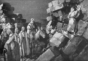 Nehemia untersucht die Mauern Jerusalems, 444 v. Chr.