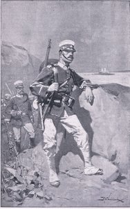 Ein japanischer Soldat