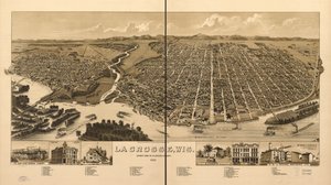 La Crosse, Wis., Kreissitz von La Crosse County 1887 von H. Wellge