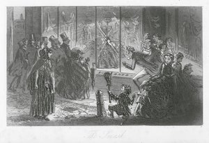 Londoner Straßen: Der Zusammenstoß (Gravur) von Hablot Knight (1815 92) Browne