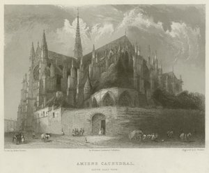 Kathedrale von Amiens, Südostansicht von Hablot Knight Browne