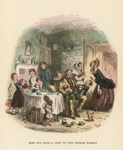 Illustration für Dombey und Sohn von Hablot Knight Browne