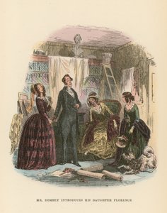 Illustration für Dombey und Sohn von Hablot Knight Browne