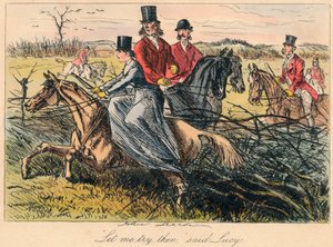 Lass mich sie ausprobieren, sagte Lucy, 1865 von Hablot Knight Browne