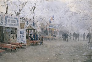 Kirschblütenfest, ca. 1903 von Hachir Nakagawa