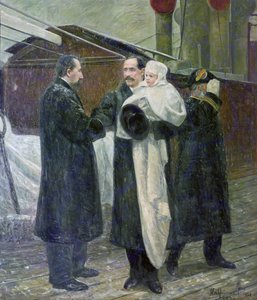 König Haakon auf norwegischem Boden im Jahr 1905 von Halfdan Frithjof Strom