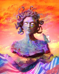 Mystischer Medusa-Sonnenuntergang