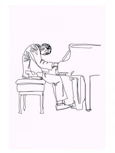 Musiker am Klavier
