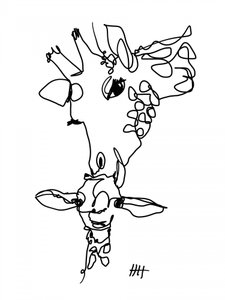 Einlinien-Giraffe