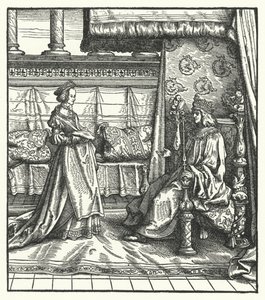 Karl der Kühne, Herzog von Burgund, mit seiner Tochter Maria, die später den zukünftigen Heiligen Römischen Kaiser Maximilian I. im Jahr 1477 heiratete von Hans (after) Burgkmair
