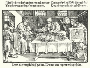 Der Wohltäter von Hans (after) Burgkmair