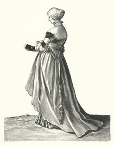 Kostüm einer Frau aus Basel von Hans (after) Holbein the Younger