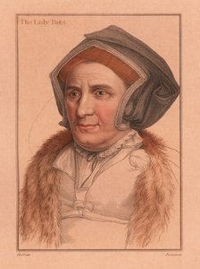 Margaret Bacon, Lady Butts, Hofdame am Hof von Heinrich VIII., 1812 von Hans (after) Holbein the Younger
