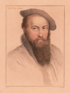 Sir Thomas Wyatt, englischer Botschafter und Dichter, 1812 (Gravur) von Hans (after) Holbein the Younger