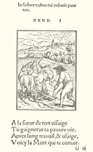 Der Pflüger oder Bauer (Gravur)