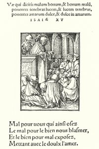 Der Prediger (Gravur) von Hans (after) Holbein the Younger