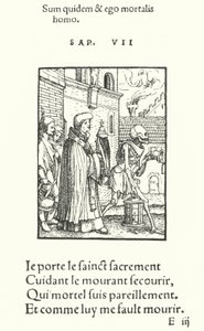 Der Priester (Gravur) von Hans (after) Holbein the Younger