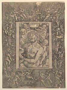 Ecce Homo mit ornamentalem Rand, der den Triumph des Bacchus zeigt, 1511 von Hans Baldung